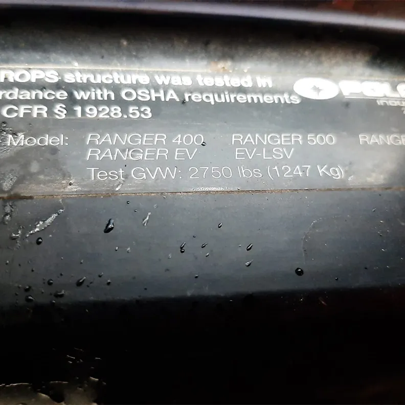 Utility Vehicle Polaris Ranger 400 2013